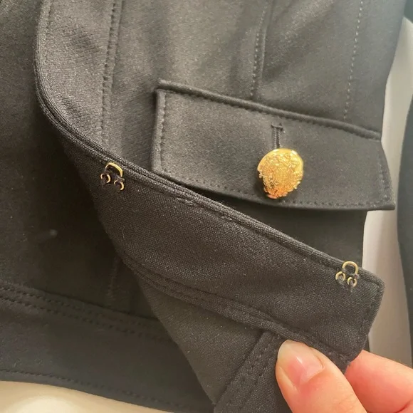 White House Black Market Luxe Stretch Military Jacket - Picture 7 of 12